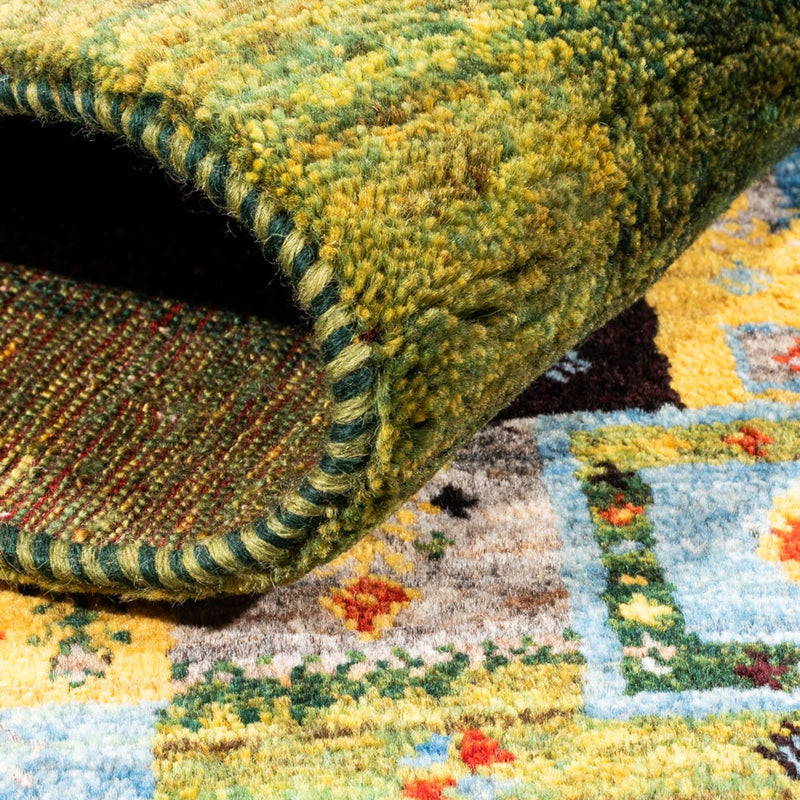 Tapis Gabbeh - Loribaft Persan - Royal - 196 x 148 cm - vert