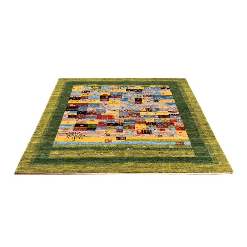 Tapis Gabbeh - Loribaft Persan - Royal - 196 x 148 cm - vert