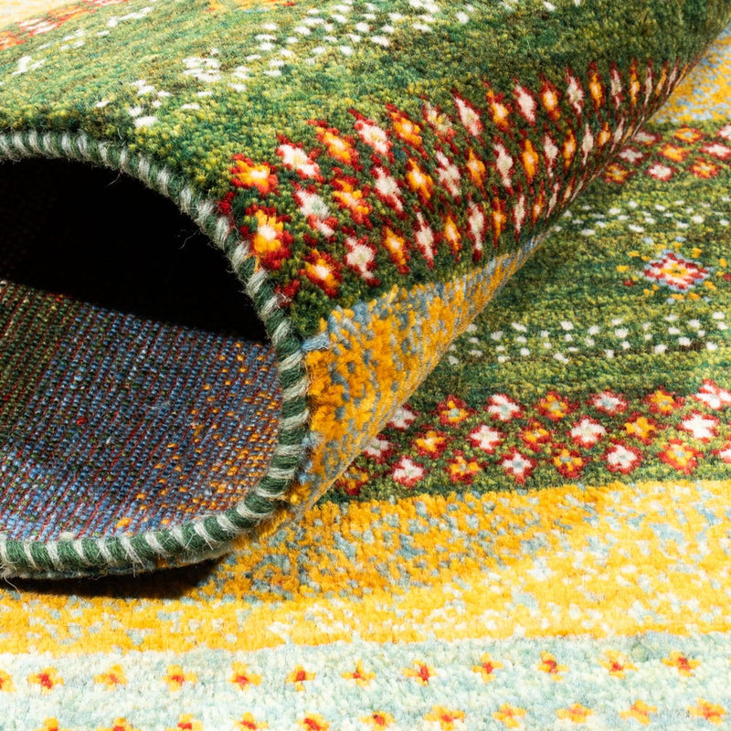 Tapis Gabbeh - Loribaft Persan - Royal - 220 x 152 cm - vert