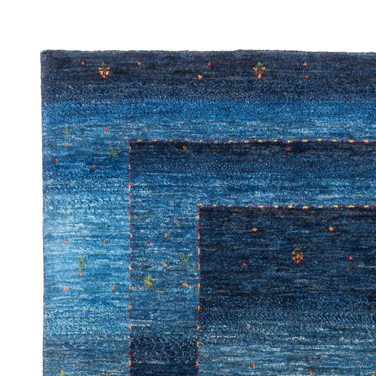Tapis Gabbeh - Loribaft Persan - 210 x 146 cm - bleu