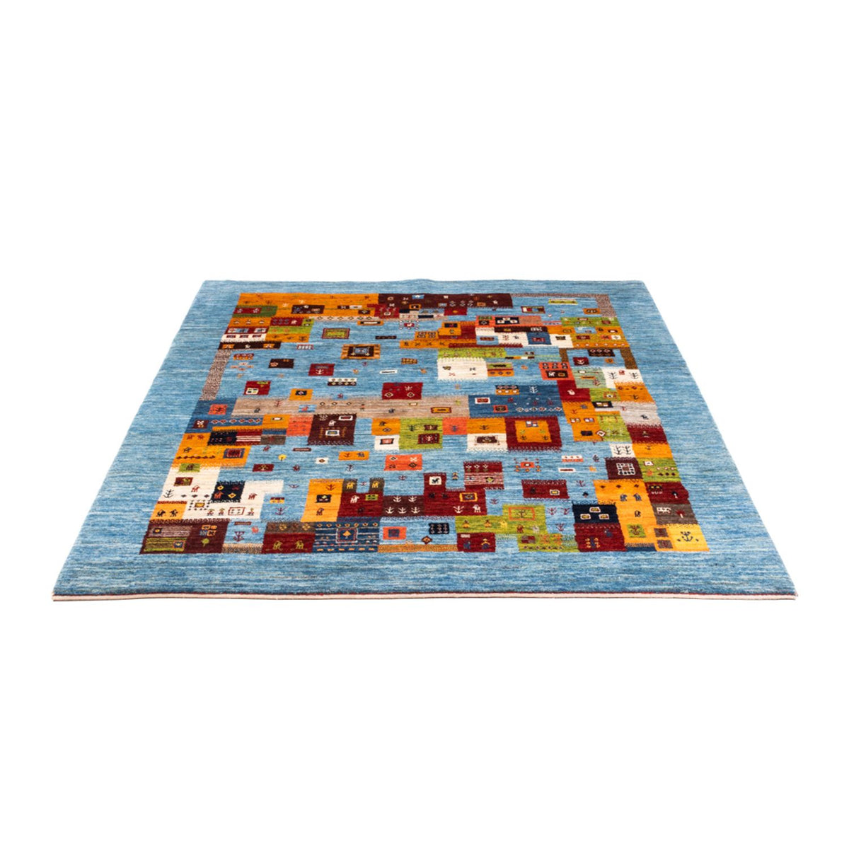 Tapis Gabbeh - Loribaft Persan - Royal - 198 x 155 cm - multicolore