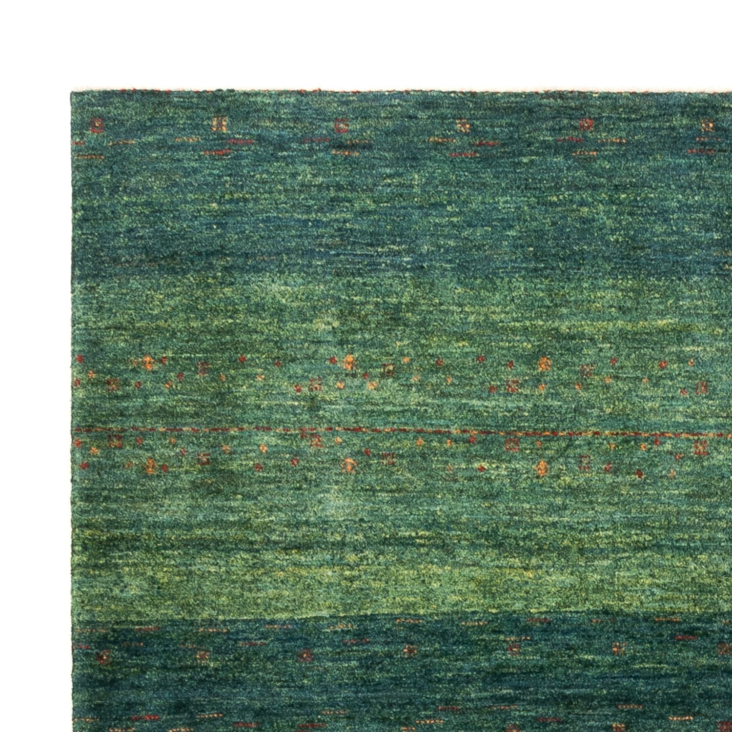 Tapis Gabbeh - Loribaft Persan - 191 x 152 cm - vert