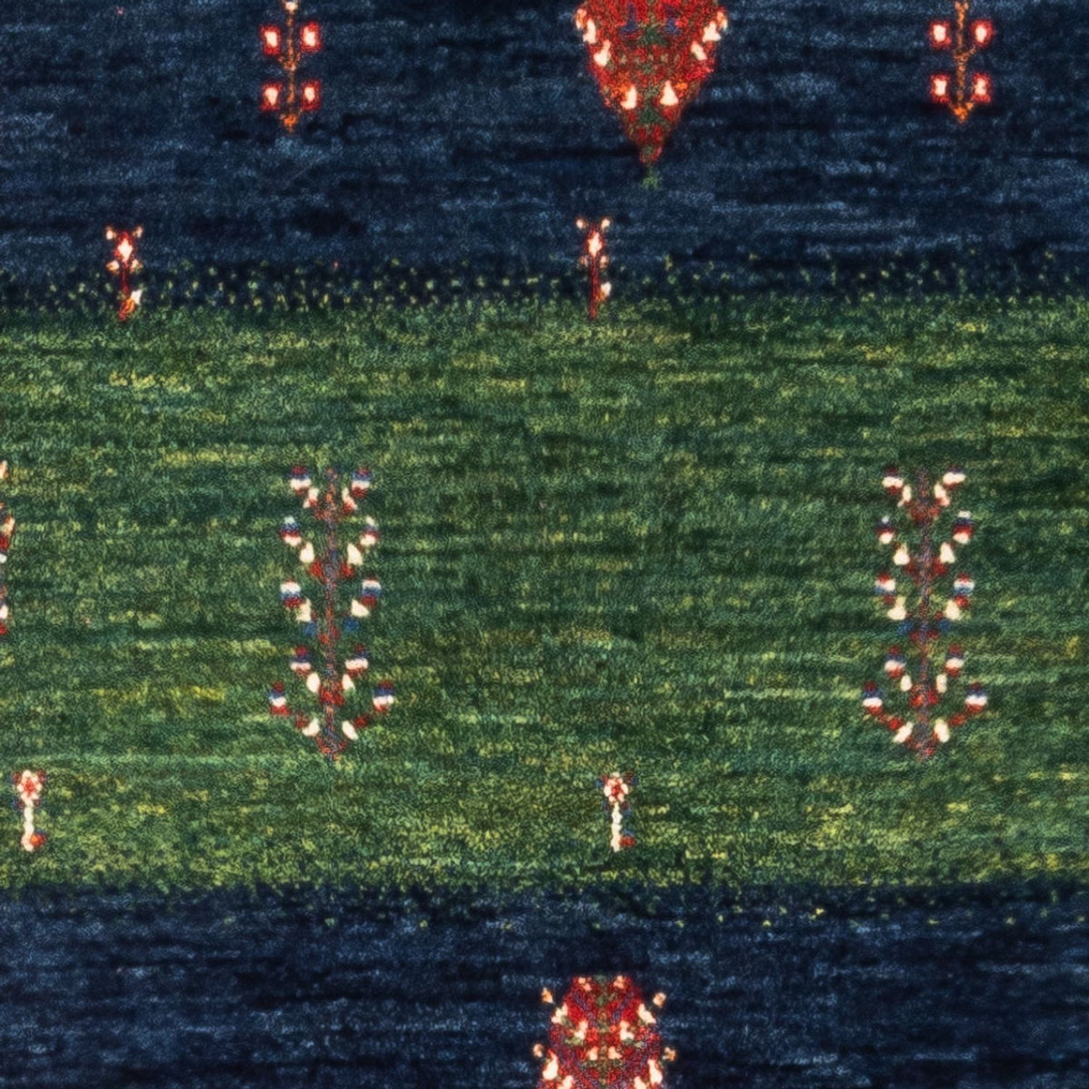 Tapis Gabbeh - Loribaft Persan - Royal - 133 x 83 cm - multicolore