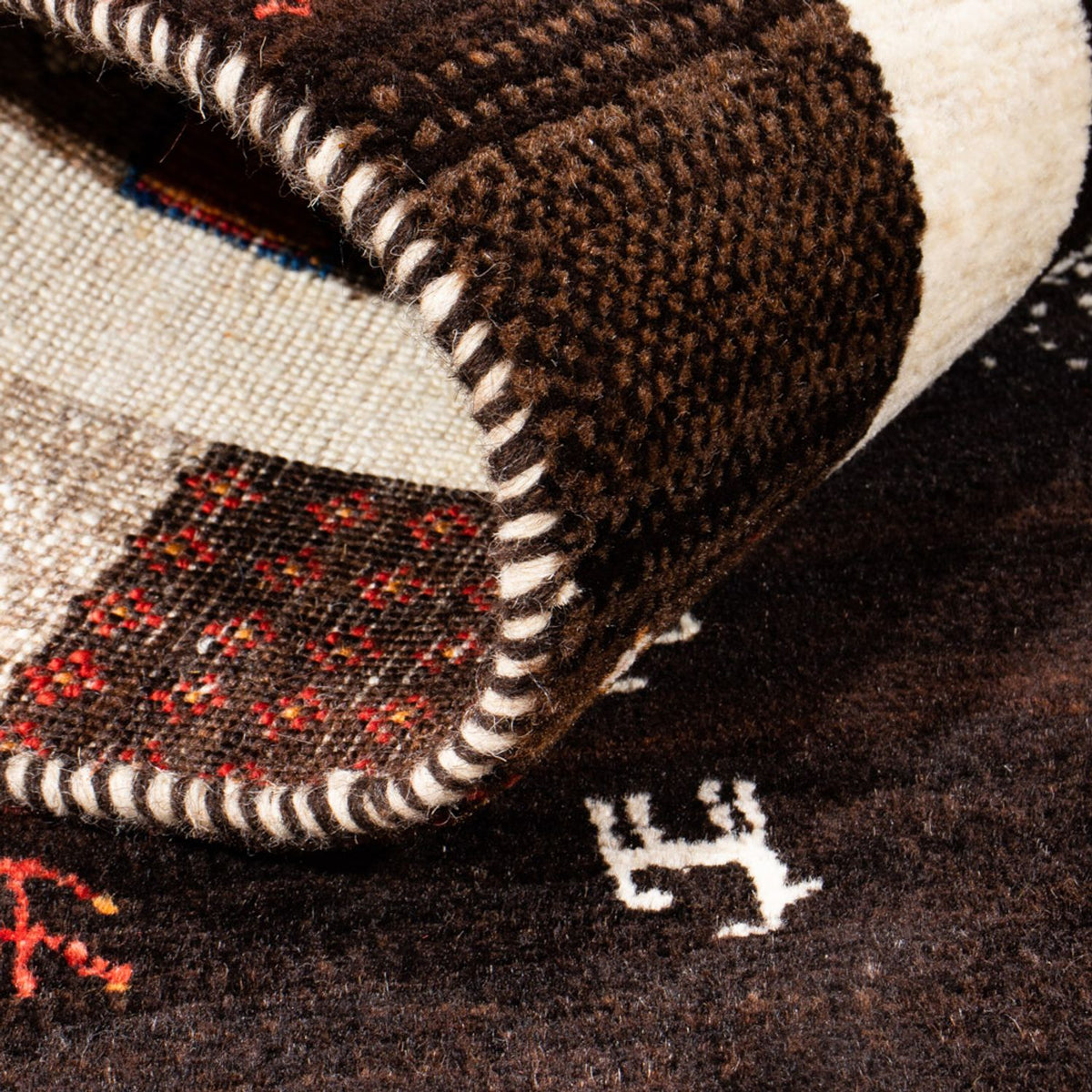 Tapis Gabbeh - Loribaft Persan - Royal - 130 x 86 cm - multicolore