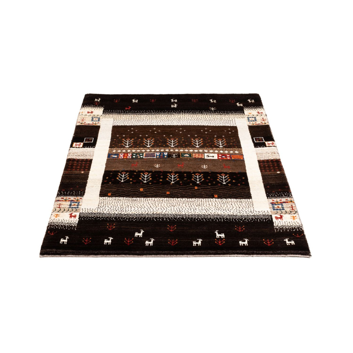 Tapis Gabbeh - Loribaft Persan - Royal - 130 x 86 cm - multicolore