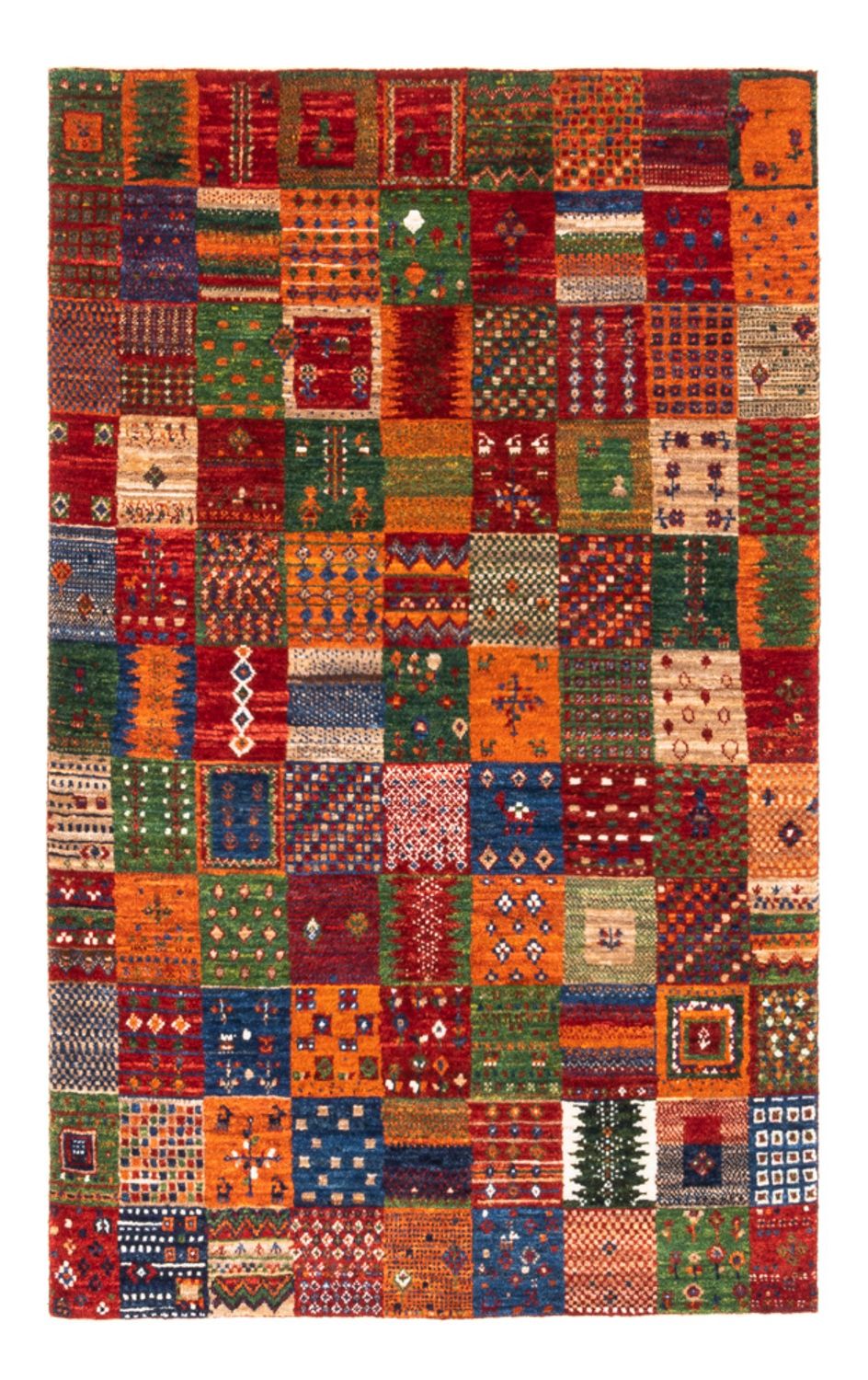 Tapis Gabbeh - Loribaft Persan - Royal - 137 x 88 cm - multicolore