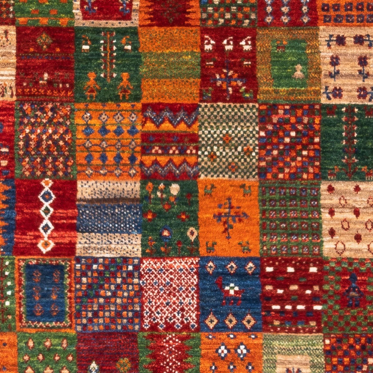 Tapis Gabbeh - Loribaft Persan - Royal - 137 x 88 cm - multicolore