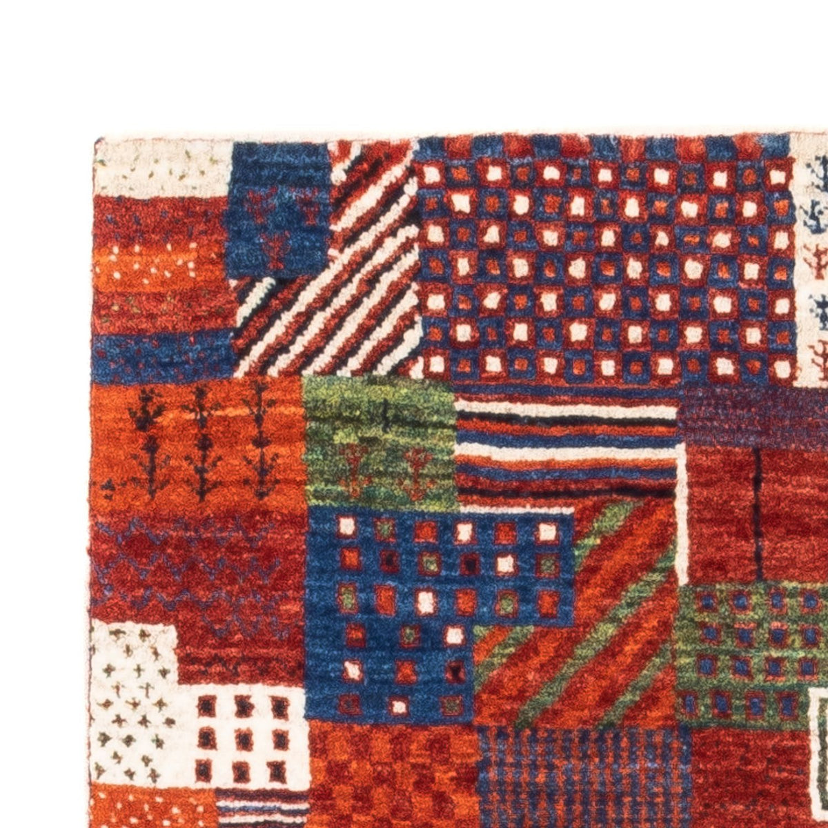 Tapis Gabbeh - Loribaft Persan - Royal - 123 x 80 cm - multicolore