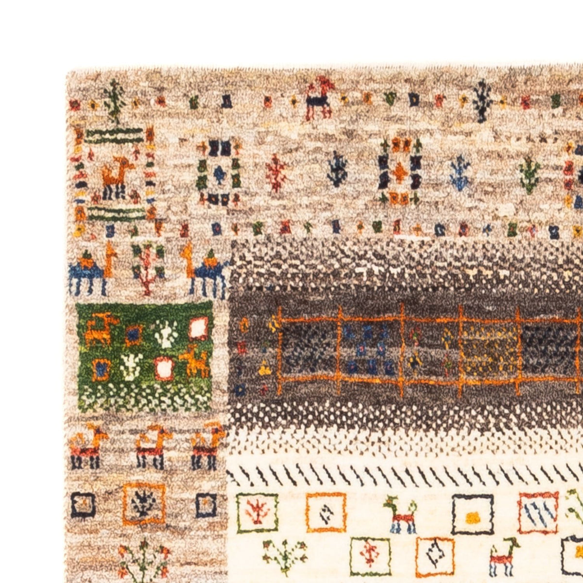 Tapis Gabbeh - Loribaft Persan - Royal - 135 x 87 cm - multicolore