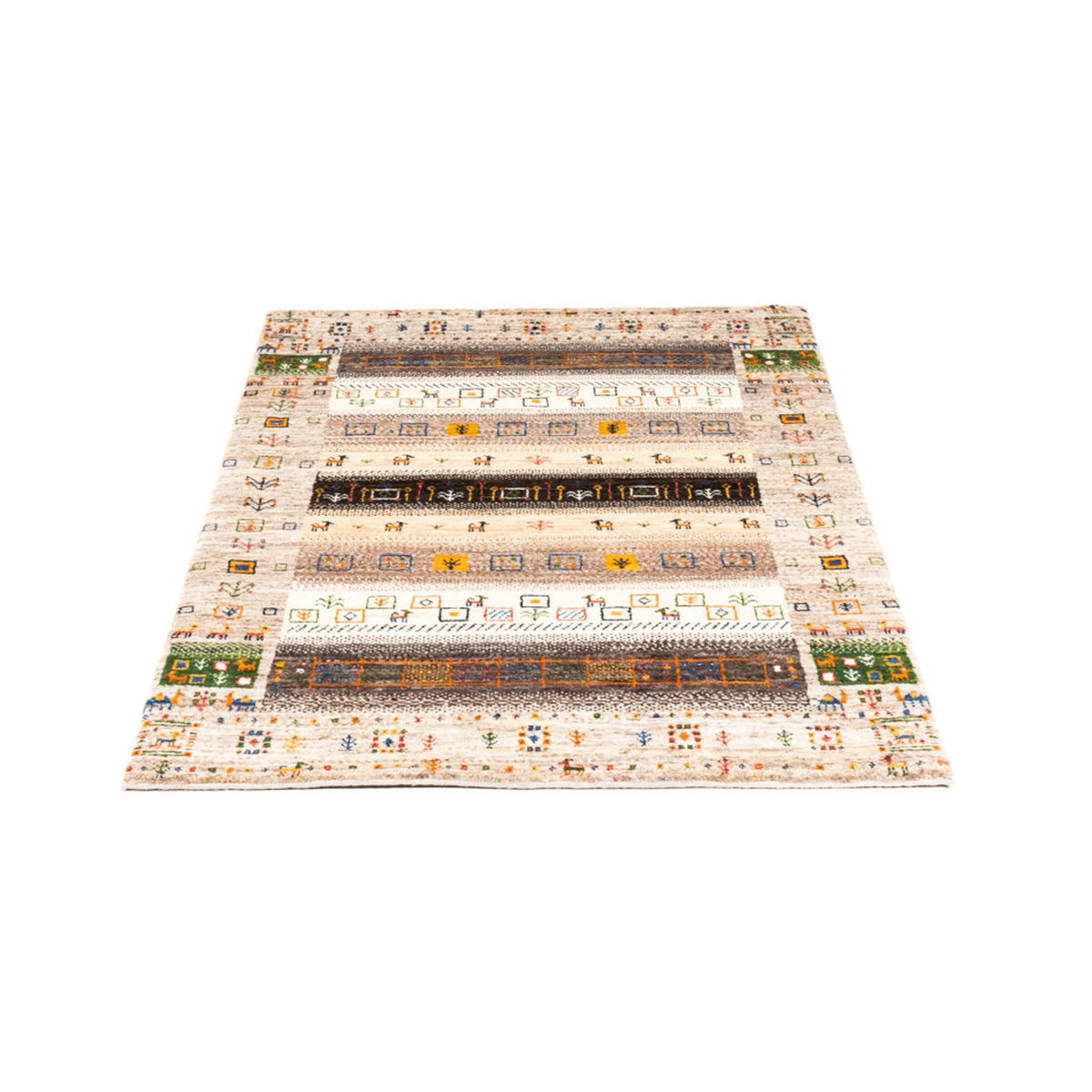 Tapis Gabbeh - Loribaft Persan - Royal - 135 x 87 cm - multicolore