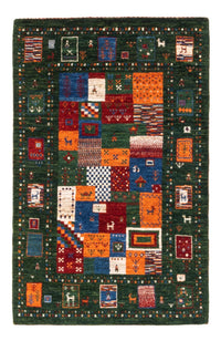 Tapis Gabbeh - Loribaft Persan - Royal - 126 x 81 cm - multicolore