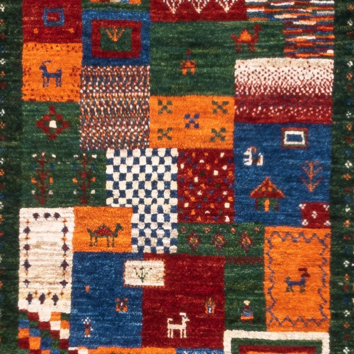 Tapis Gabbeh - Loribaft Persan - Royal - 126 x 81 cm - multicolore