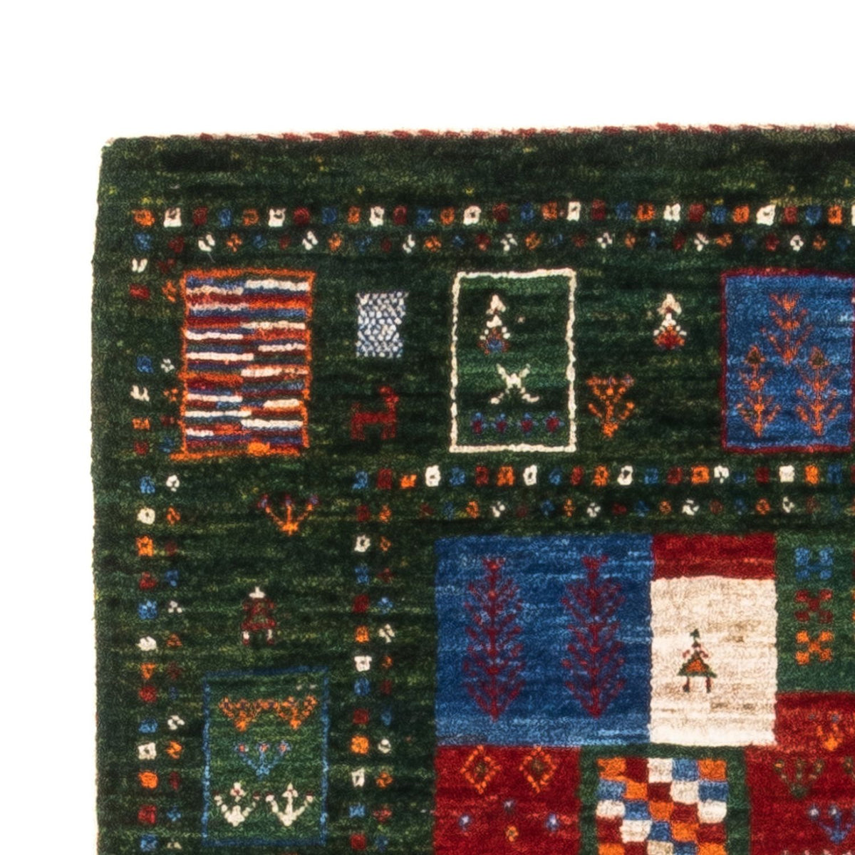 Tapis Gabbeh - Loribaft Persan - Royal - 126 x 81 cm - multicolore