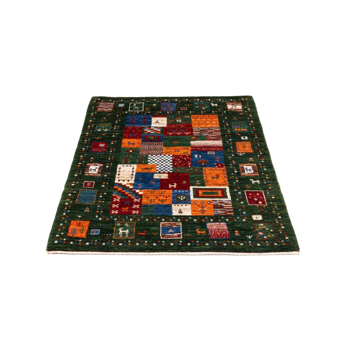 Tapis Gabbeh - Loribaft Persan - Royal - 126 x 81 cm - multicolore