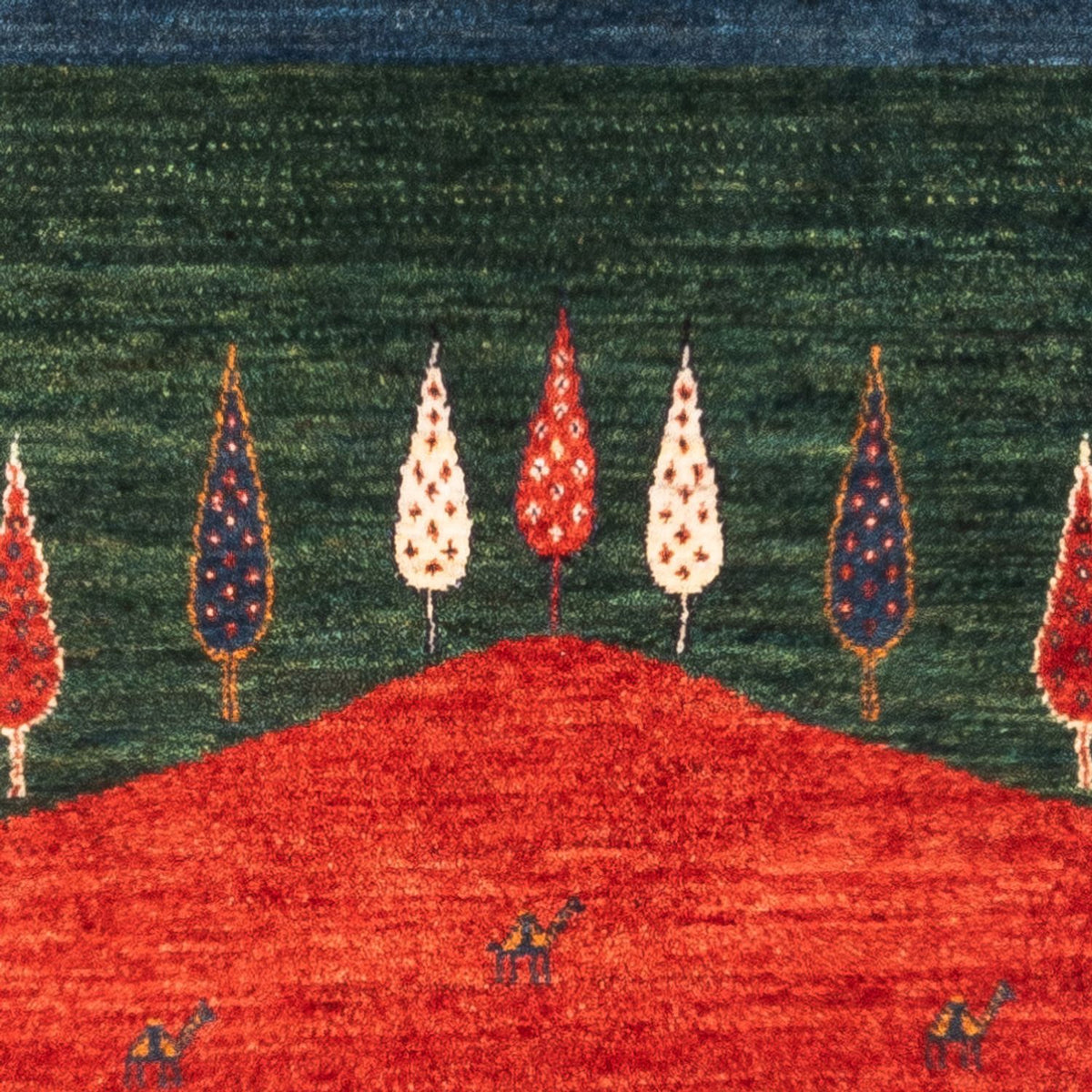 Tapis Gabbeh - Loribaft Persan - Royal - 126 x 82 cm - multicolore