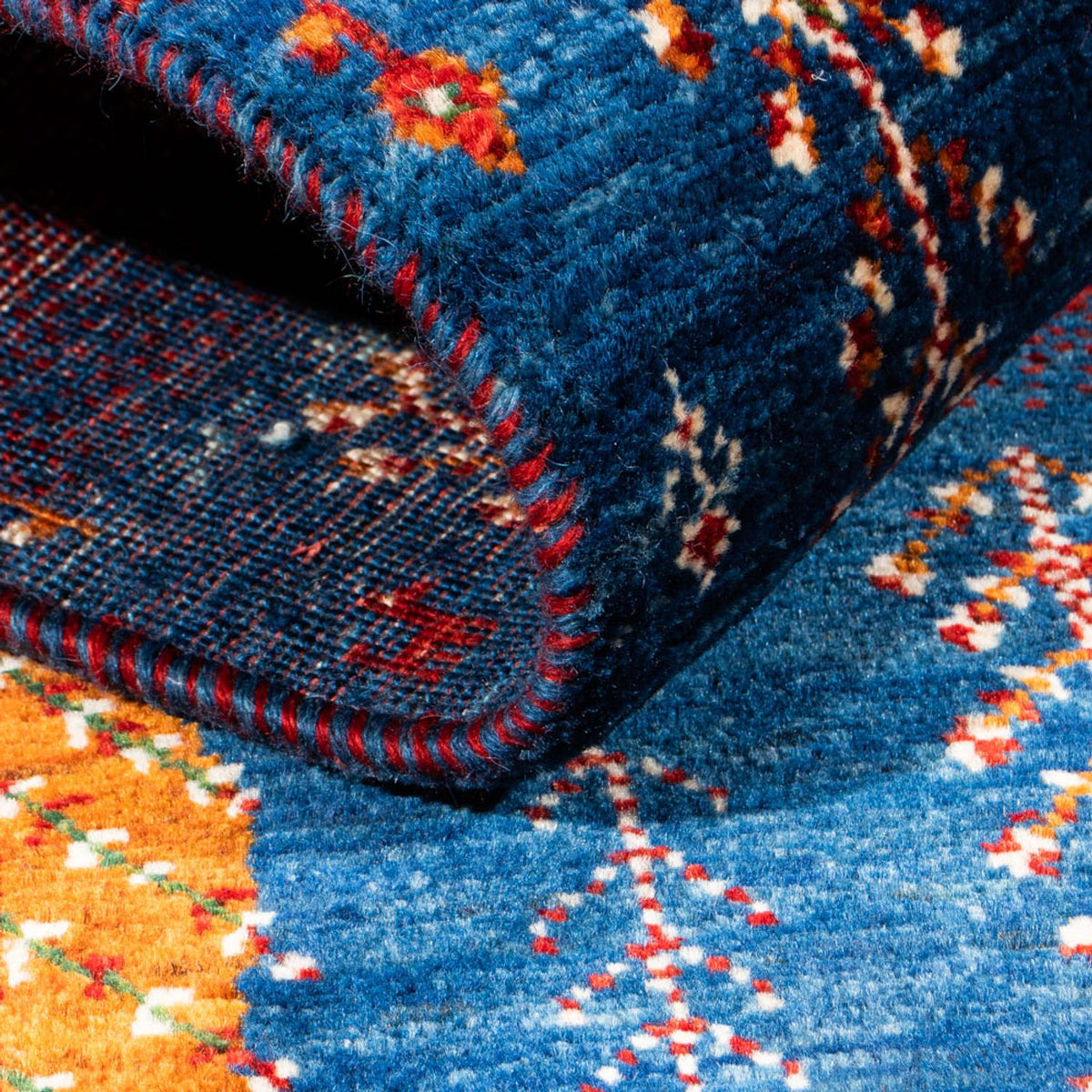 Tapis Gabbeh - Loribaft Persan - Royal - 130 x 82 cm - multicolore