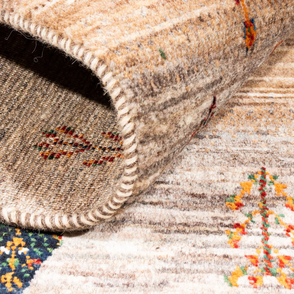 Tapis Gabbeh - Loribaft Persan - Royal - 125 x 85 cm - gris