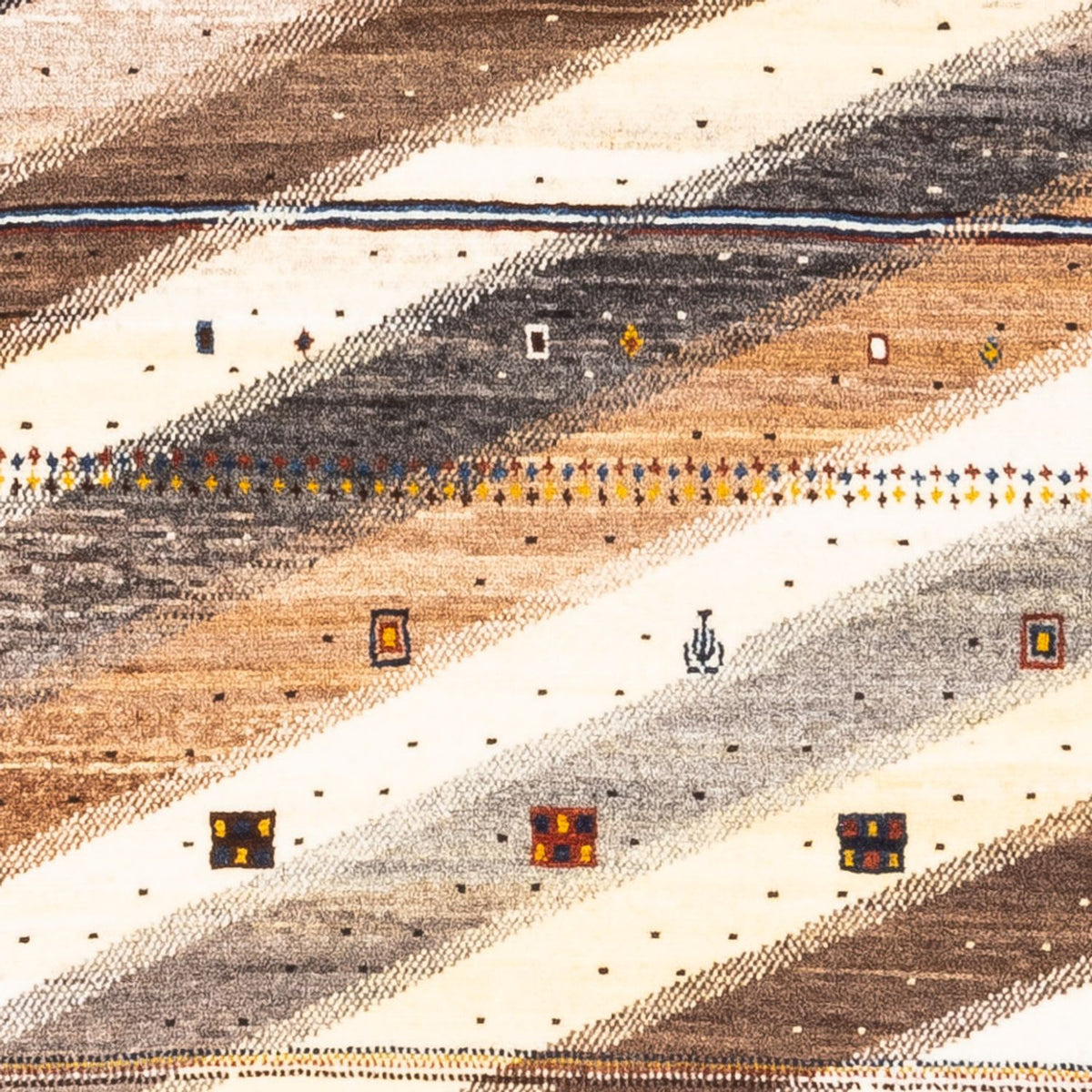 Tapis Gabbeh - Loribaft Persan - Royal - 120 x 80 cm - multicolore