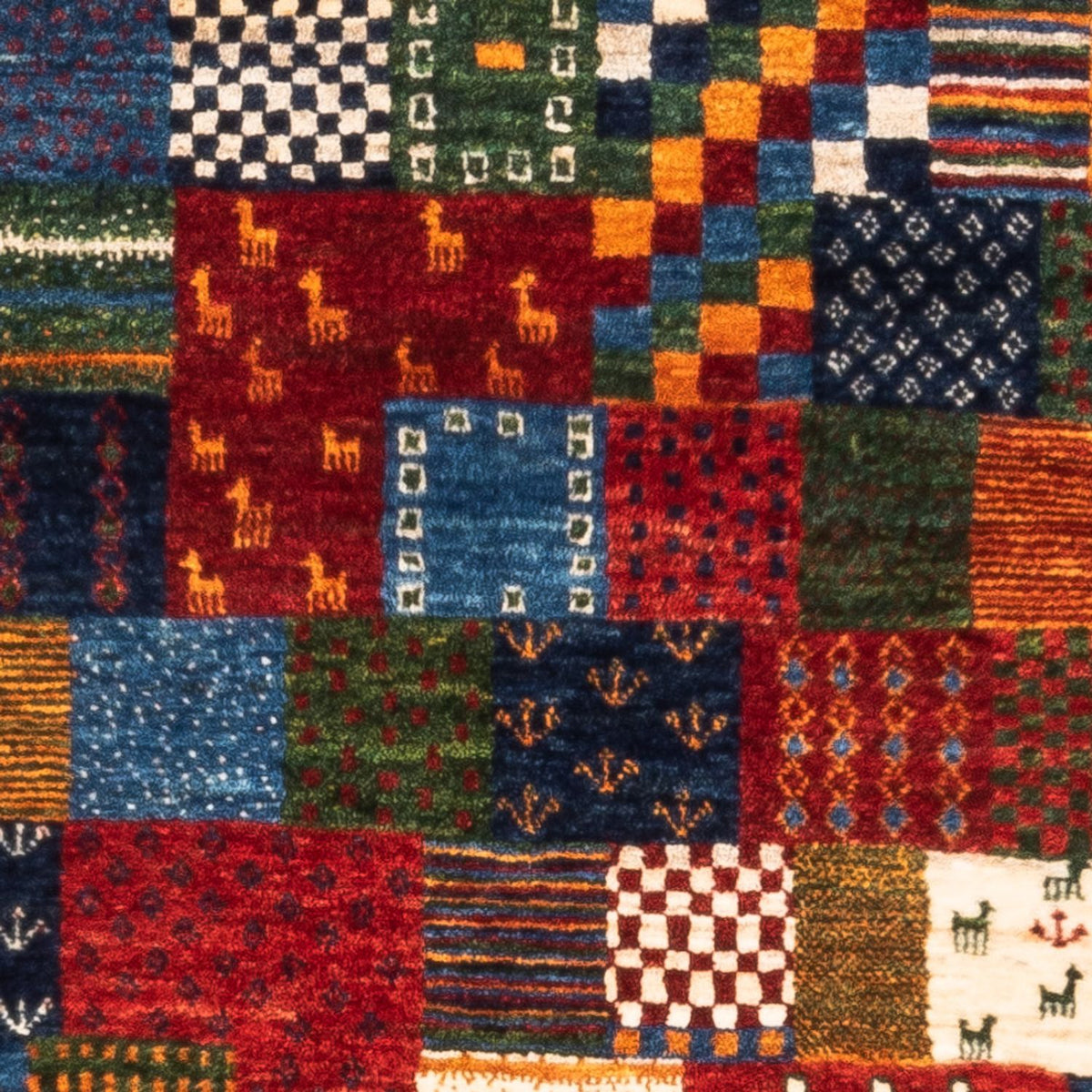 Tapis Gabbeh - Loribaft Persan - Royal - 128 x 84 cm - multicolore