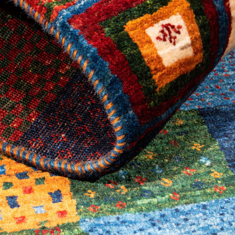 Tapis Gabbeh - Loribaft Persan - Royal - 128 x 84 cm - multicolore