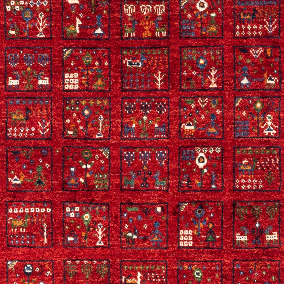 Tapis Gabbeh - Loribaft Persan - Royal - 124 x 82 cm - multicolore