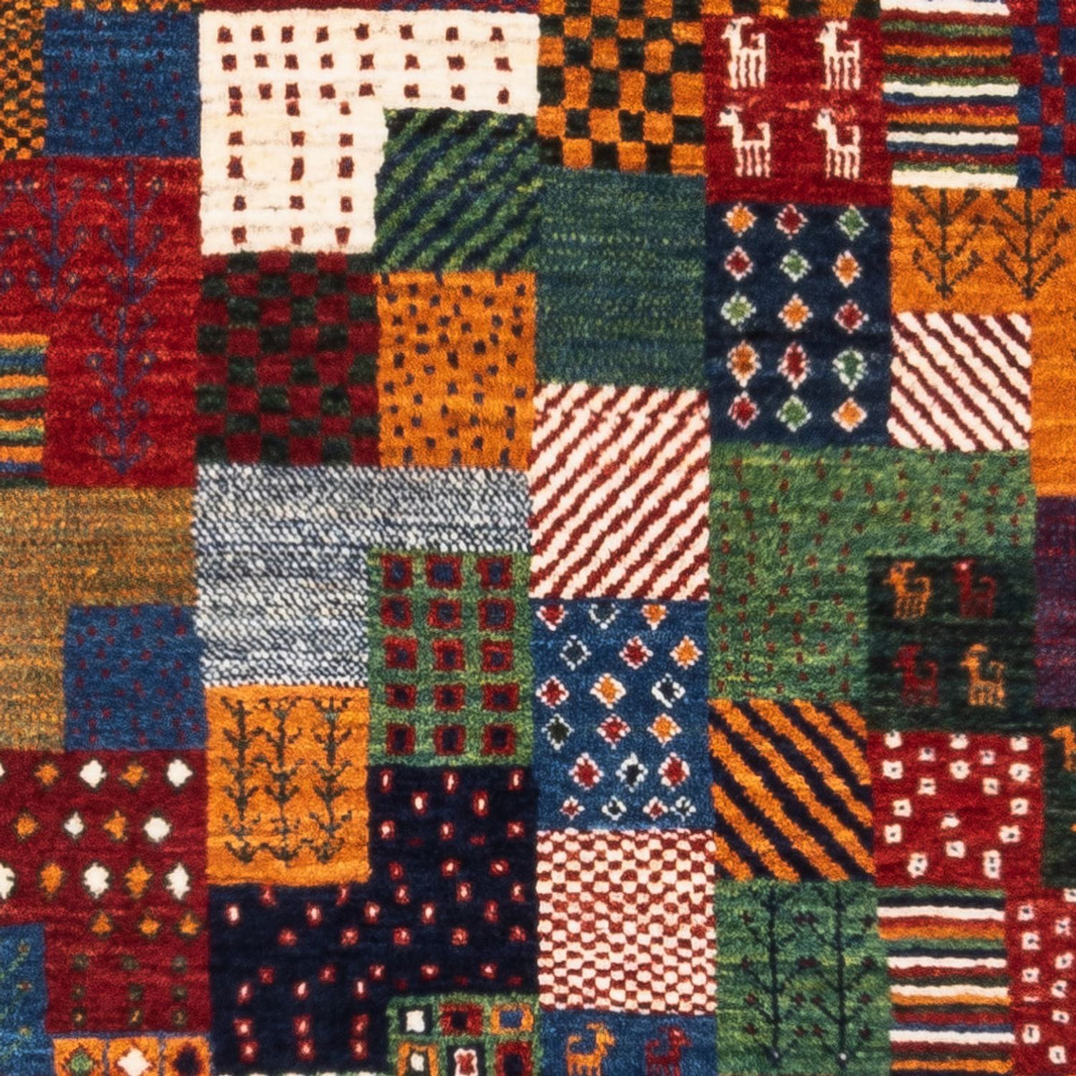 Tapis Gabbeh - Loribaft Persan - Royal - 124 x 85 cm - multicolore