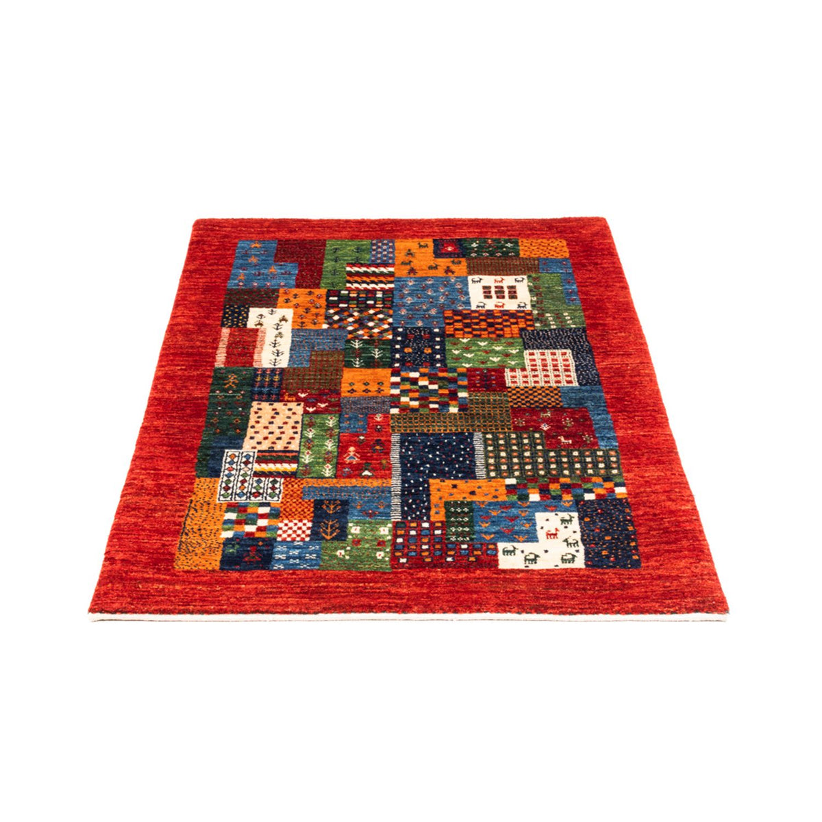 Tapis Gabbeh - Loribaft Persan - Royal - 129 x 81 cm - multicolore