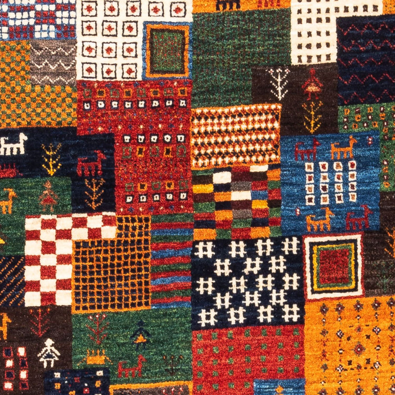 Tapis Gabbeh - Loribaft Persan - Royal - 146 x 97 cm - multicolore