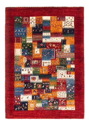 Tapis Gabbeh - Loribaft Persan - Royal - 123 x 89 cm - multicolore