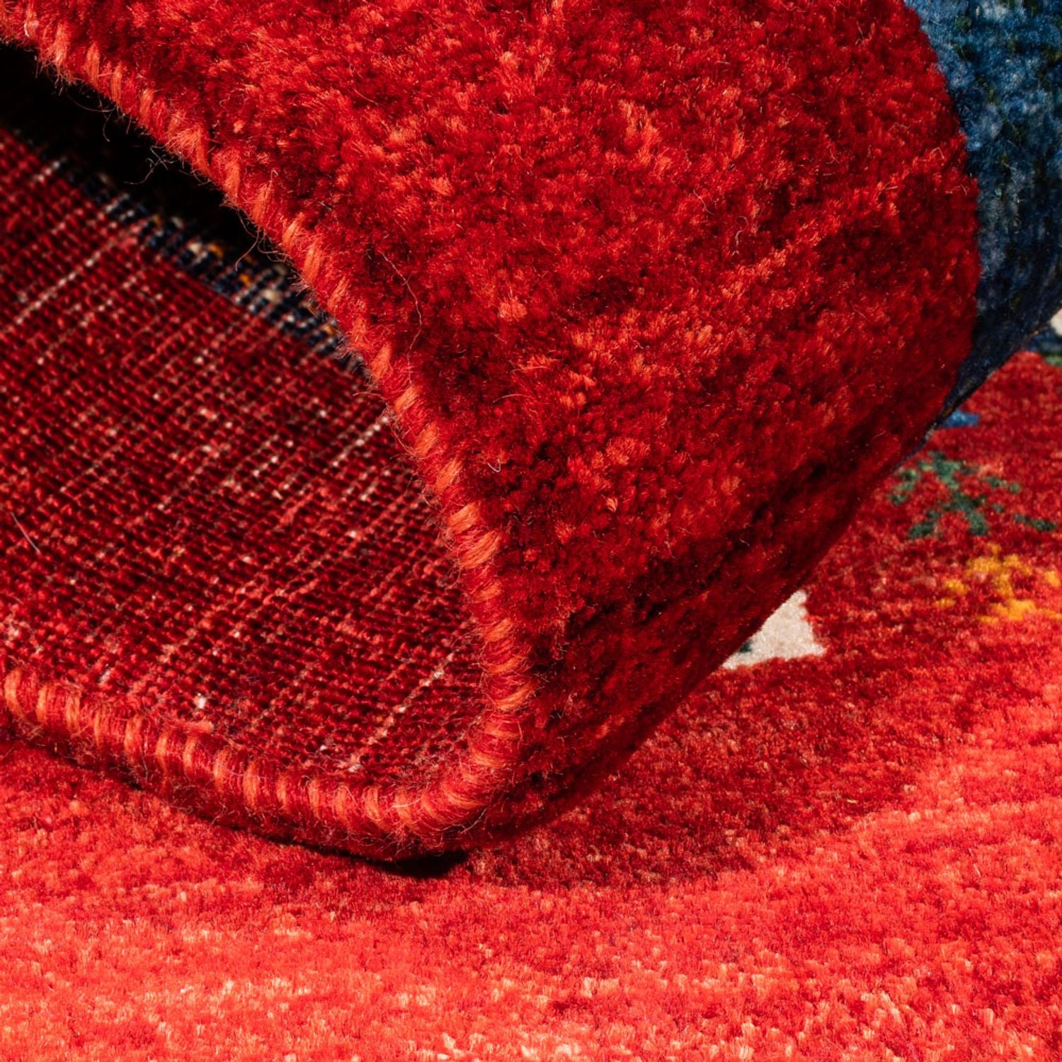 Tapis Gabbeh - Loribaft Persan - Royal - 122 x 84 cm - multicolore