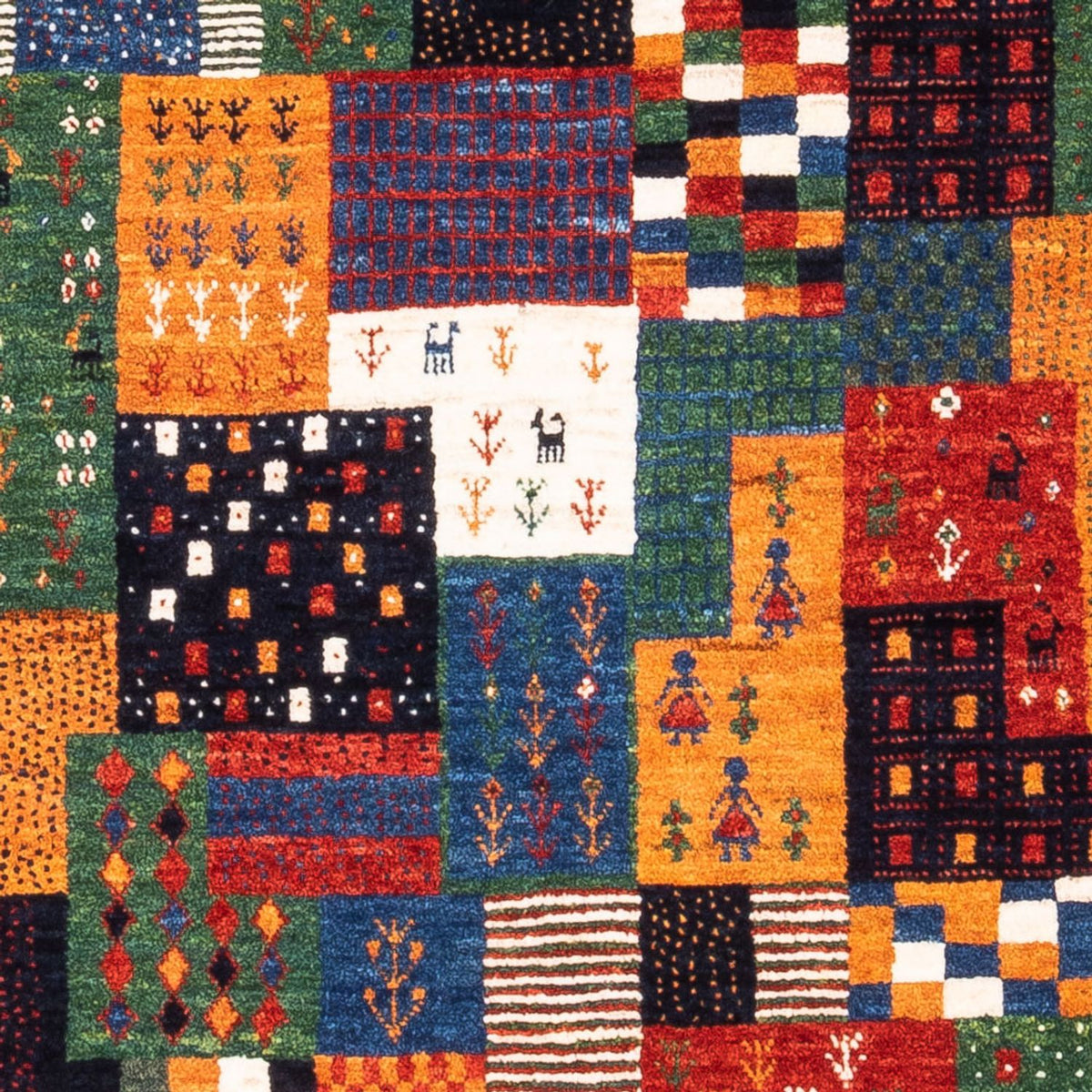 Tapis Gabbeh - Loribaft Persan - Royal - 118 x 84 cm - multicolore