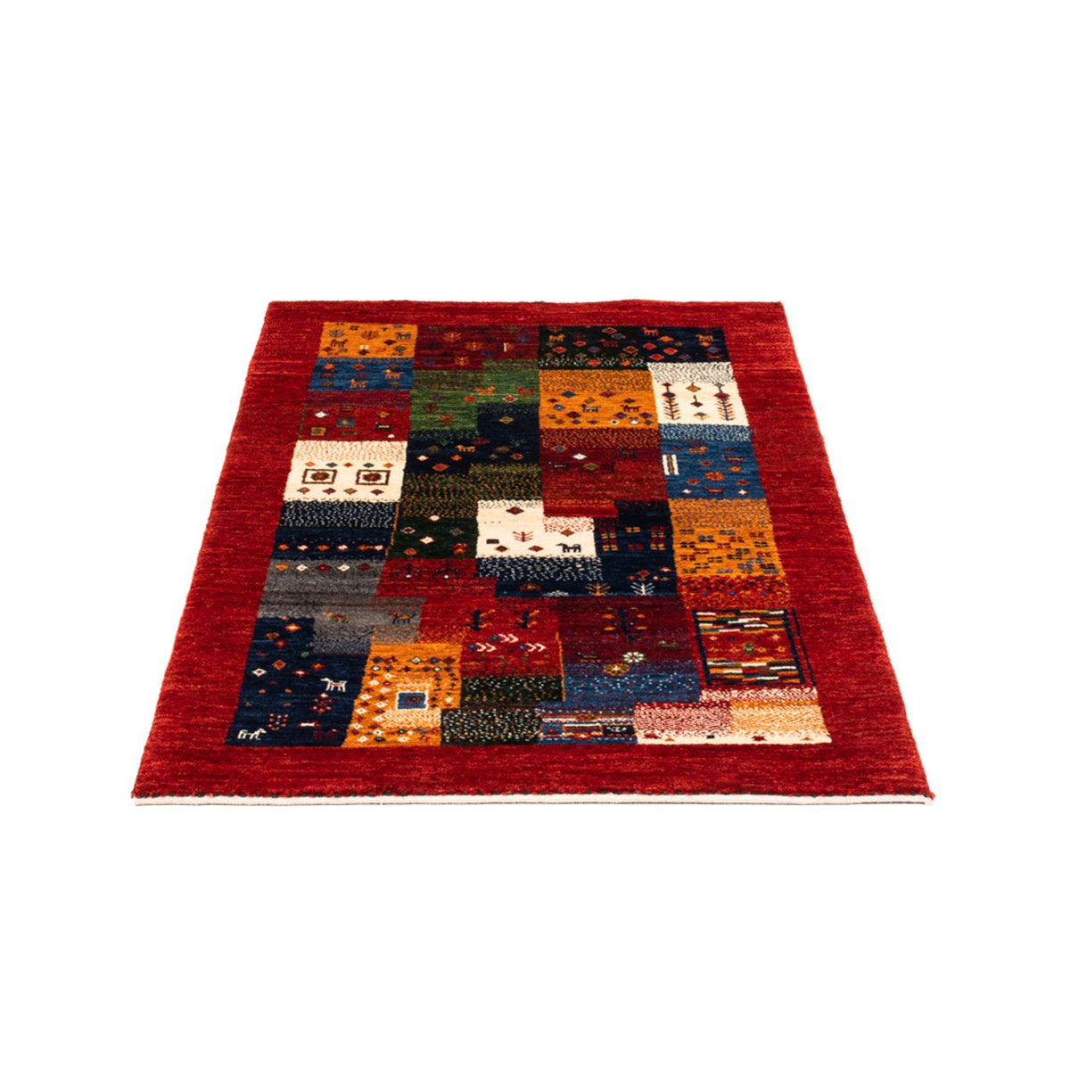 Tapis Gabbeh - Loribaft Persan - Royal - 132 x 82 cm - multicolore