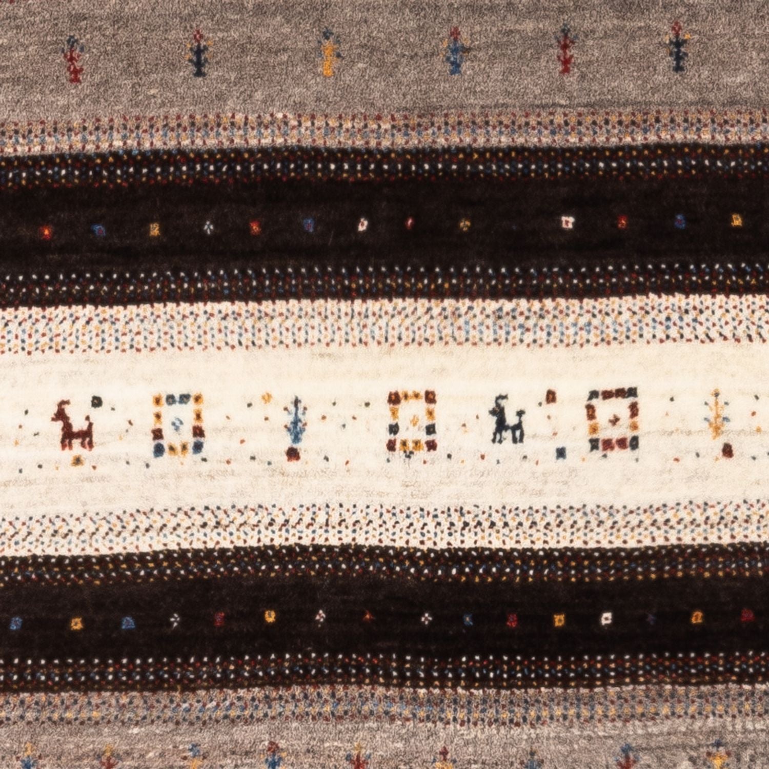 Tapis Gabbeh - Loribaft Persan - Royal - 134 x 84 cm - marron