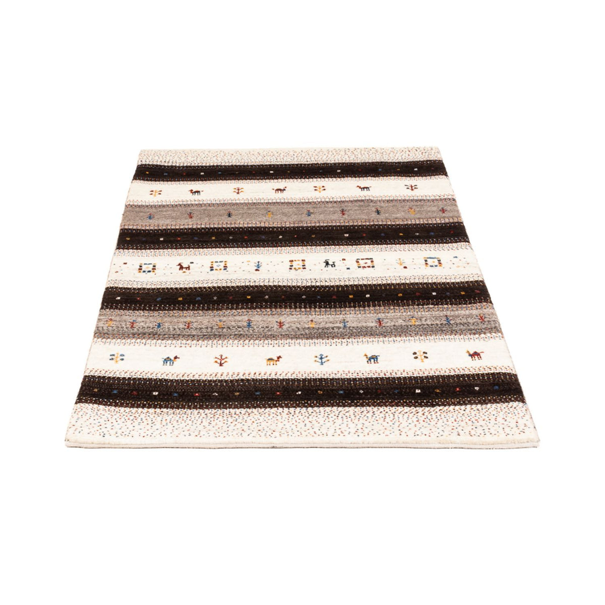 Tapis Gabbeh - Loribaft Persan - Royal - 134 x 84 cm - marron