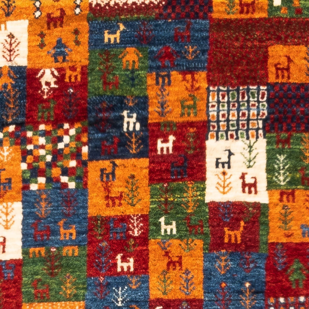 Tapis Gabbeh - Loribaft Persan - Royal - 133 x 85 cm - multicolore