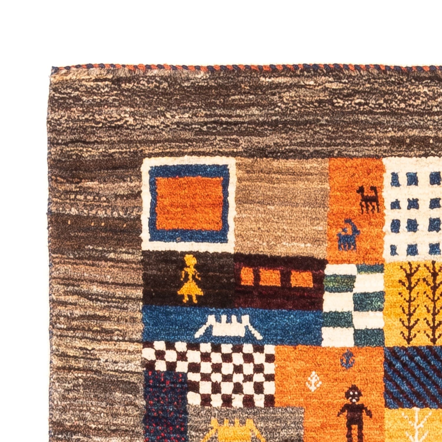 Tapis Gabbeh - Loribaft Persan - Royal - 120 x 83 cm - multicolore