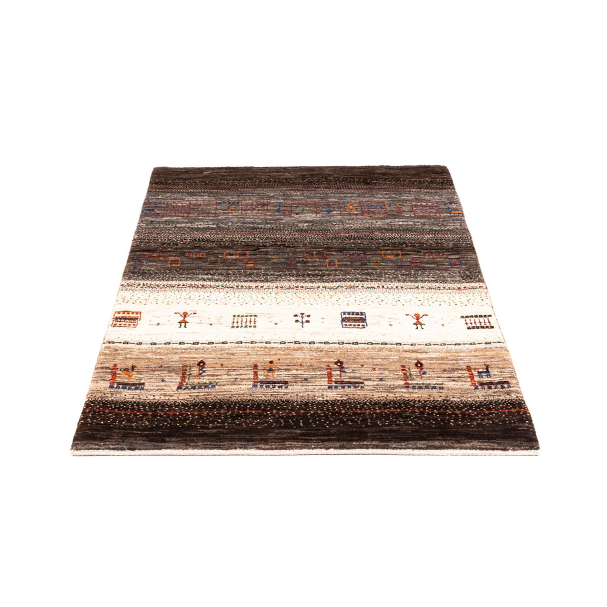 Tapis Gabbeh - Loribaft Persan - Royal - 137 x 85 cm - marron