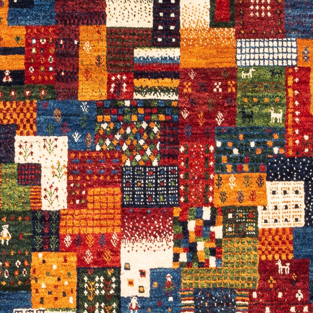 Tapis Gabbeh - Loribaft Persan - Royal - 120 x 87 cm - multicolore