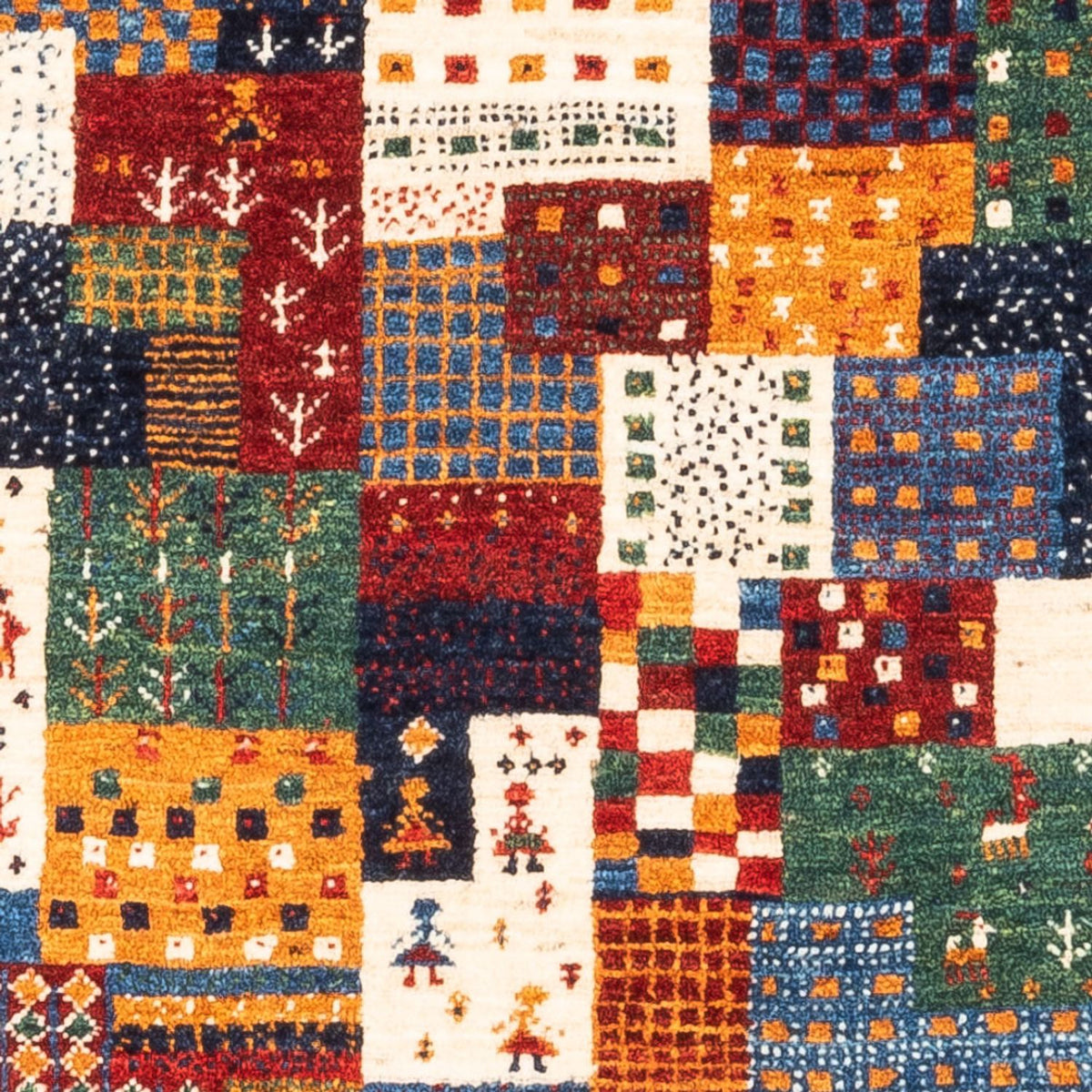 Tapis Gabbeh - Loribaft Persan - Royal - 119 x 79 cm - multicolore