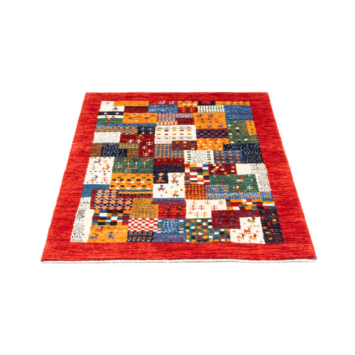 Tapis Gabbeh - Loribaft Persan - Royal - 119 x 79 cm - multicolore