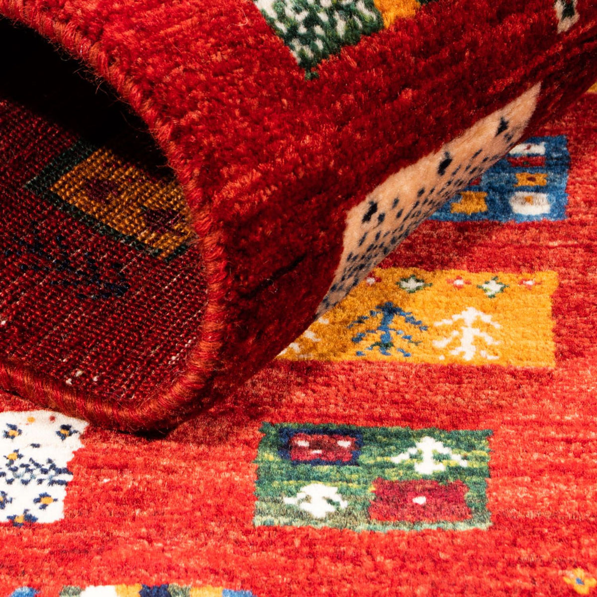 Tapis Gabbeh - Loribaft Persan - Royal - 130 x 85 cm - multicolore