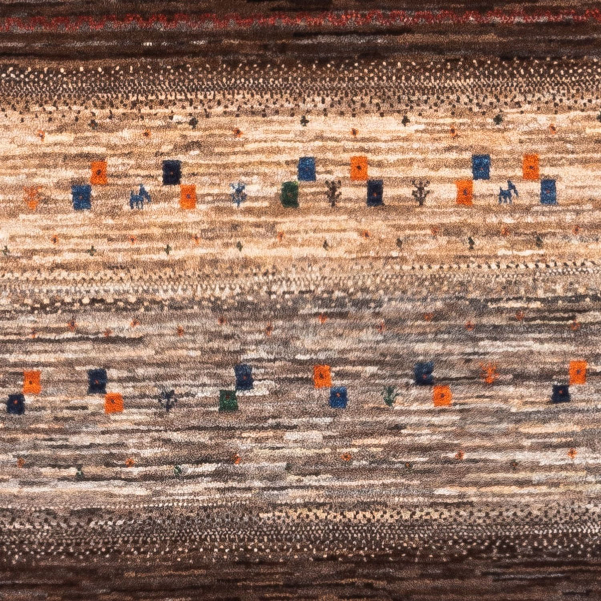 Tapis Gabbeh - Loribaft Persan - Royal - 134 x 84 cm - gris