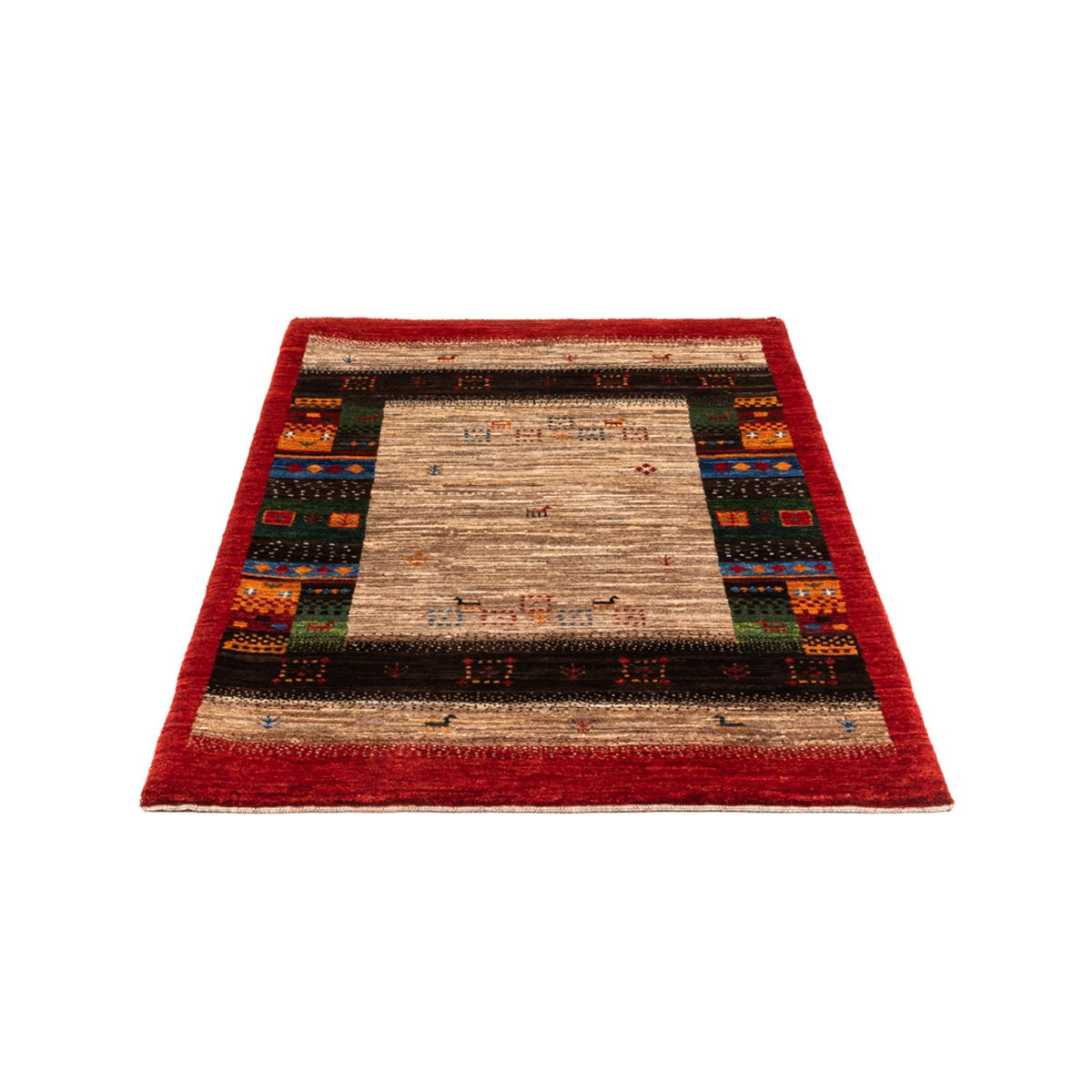 Tapis Gabbeh - Loribaft Persan - Royal - 140 x 86 cm - multicolore