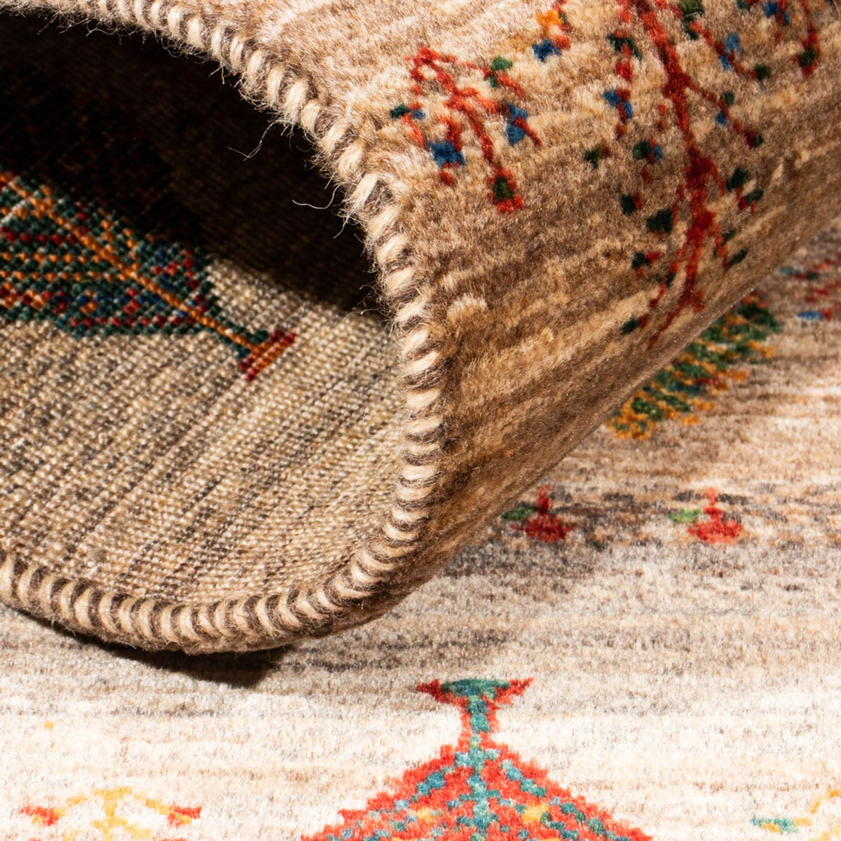 Tapis Gabbeh - Loribaft Persan - Royal - 130 x 84 cm - multicolore