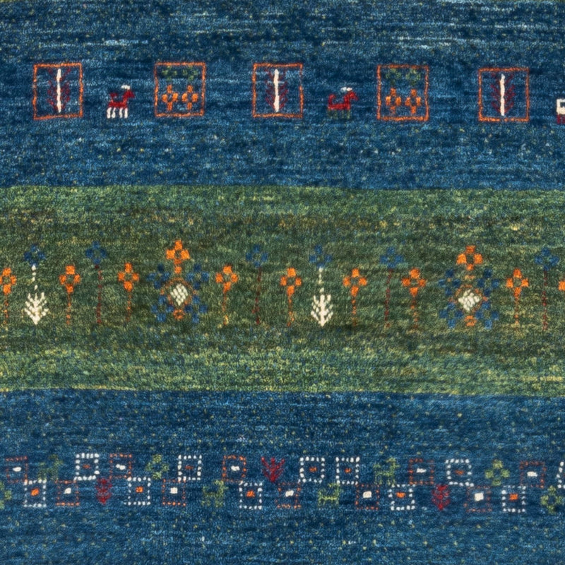 Tapis Gabbeh - Loribaft Persan - Royal - 130 x 85 cm - bleu