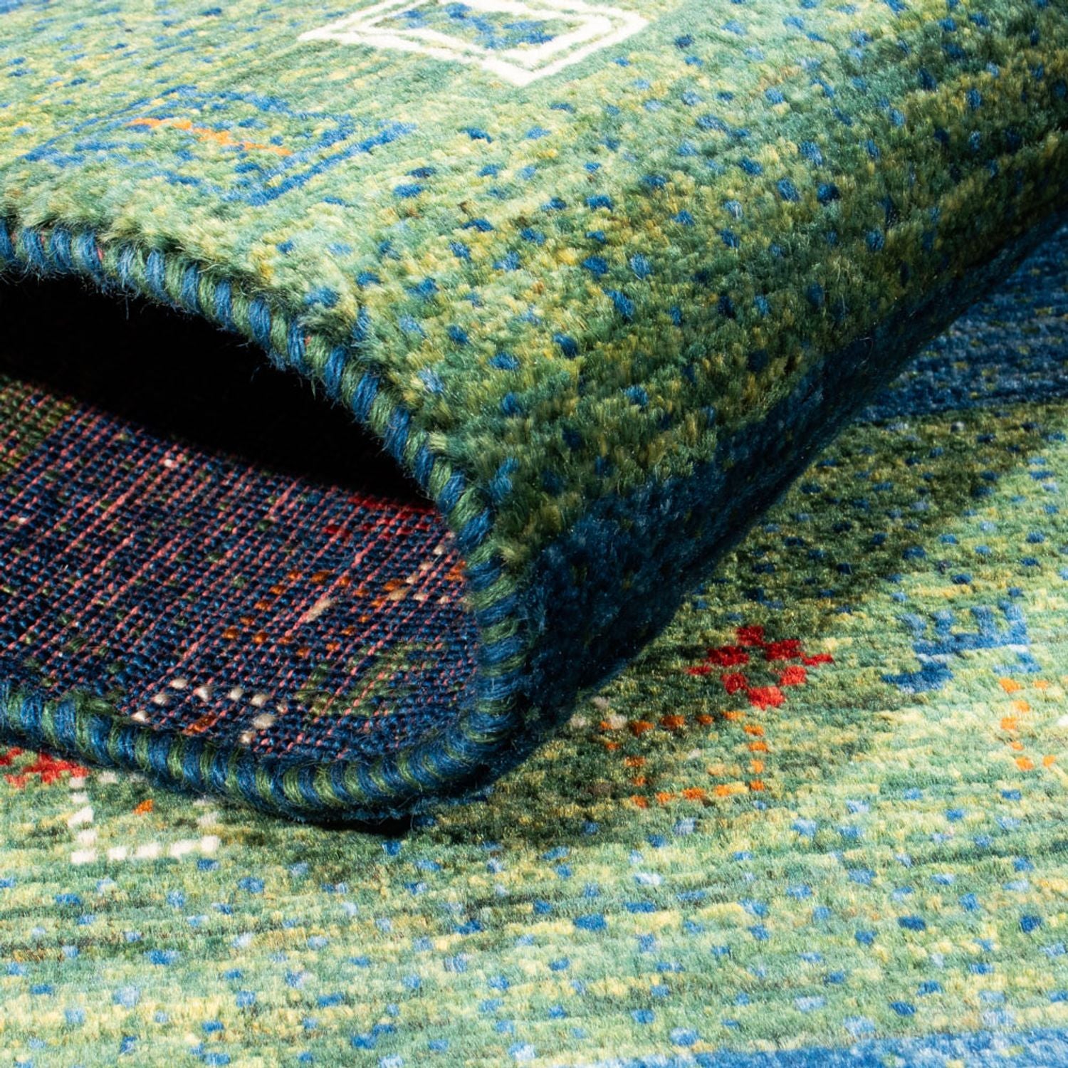 Tapis Gabbeh - Loribaft Persan - Royal - 130 x 85 cm - bleu