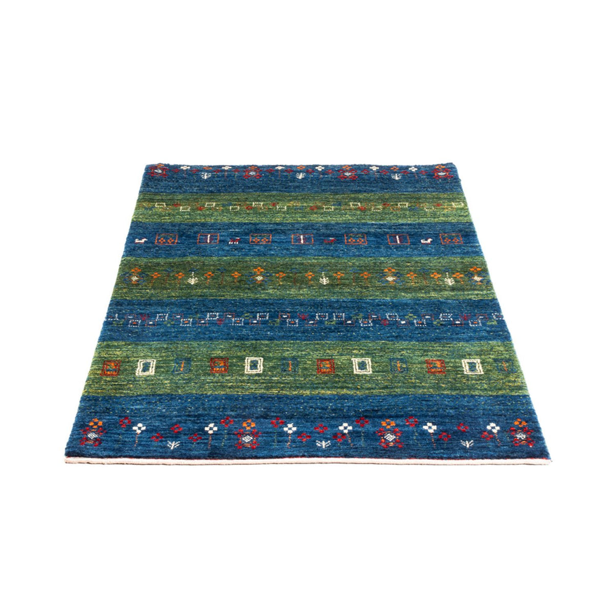Tapis Gabbeh - Loribaft Persan - Royal - 130 x 85 cm - bleu