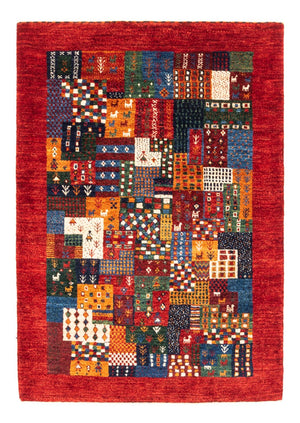Tapis Gabbeh - Loribaft Persan - Royal - 122 x 86 cm - multicolore