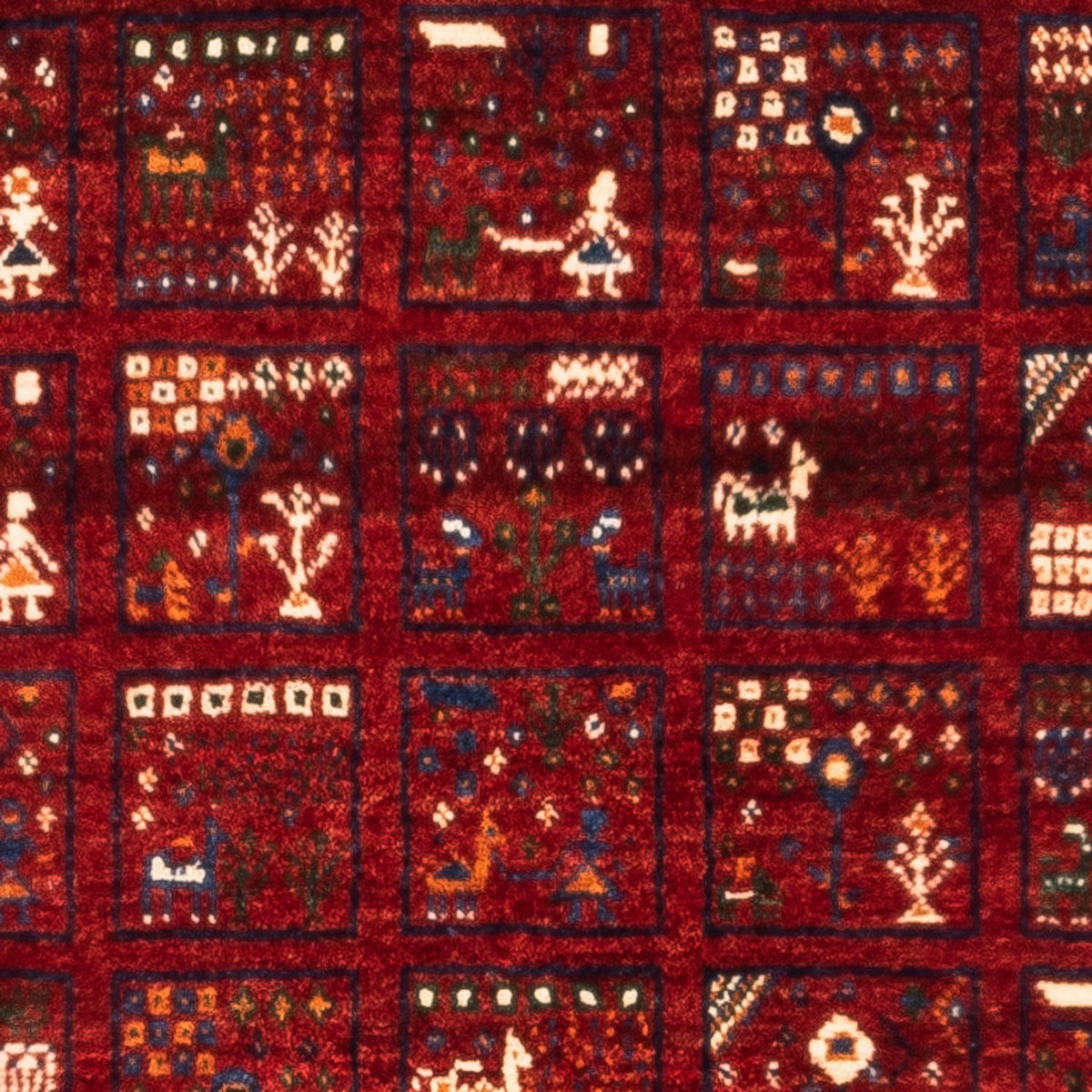 Tapis Gabbeh - Loribaft Persan - Royal - 133 x 83 cm - multicolore