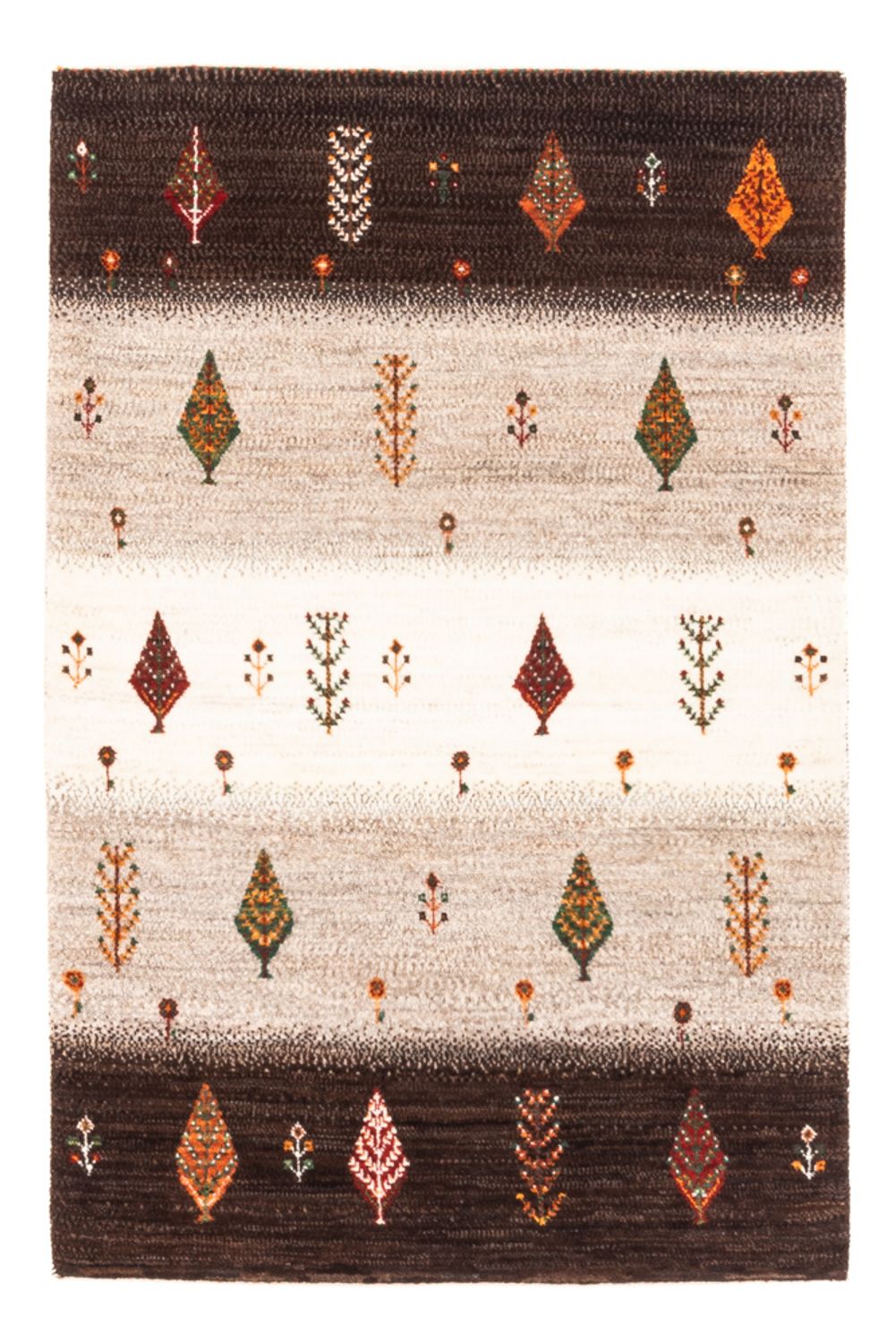 Tapis Gabbeh - Loribaft Persan - Royal - 126 x 84 cm - gris